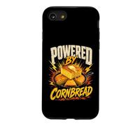 Powered by Cornbread Funny Saying Humor Joke Gag Coque pour iPhone SE (2020) / 7/8