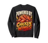 Powered by Crispy Fried Chicken Fan of Wings Sweatshirt