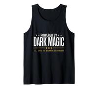 Powered by Dark Magic - Sorciere Halloween Gothique Motif Débardeur