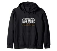 Powered by Dark Magic - Sorciere Halloween Gothique Motif Sweat à Capuche