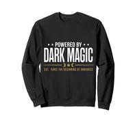 Powered by Dark Magic - Sorciere Halloween Gothique Motif Sweatshirt