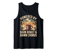 Powered by Dark Roast & Dawn Chorus Oiseaux café Débardeur