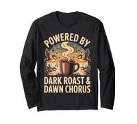 Powered by Dark Roast & Dawn Chorus Oiseaux café Manche Longue