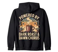 Powered by Dark Roast & Dawn Chorus Oiseaux café Sweat à Capuche