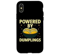 Powered by Dumplings Funny Food Humour Design Coque pour iPhone X/XS