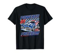 Powered by Freedom Classic Car Patriotic 4 Juillet T-Shirt