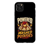 Powered by Funny Mashed Potatoes Saying Humor Joke Gag Coque pour iPhone 11 Pro Max