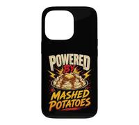Powered by Funny Mashed Potatoes Saying Humor Joke Gag Coque pour iPhone 13 Pro