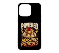 Powered by Funny Mashed Potatoes Saying Humor Joke Gag Coque pour iPhone 15 Pro Max