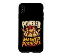 Powered by Funny Mashed Potatoes Saying Humor Joke Gag Coque pour iPhone XS Max