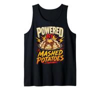 Powered by Funny Mashed Potatoes Saying Humor Joke Gag Débardeur