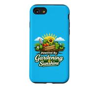 Powered by Gardening and Sunshine Funny Coque pour iPhone SE (2020) / 7/8