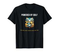 Powered by Golf Conception drôle de Golfeur d'humour de Golf T-Shirt