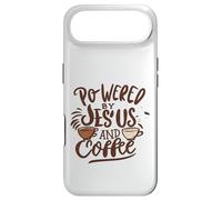 Powered by Jesus and Coffee Christian Faith Religious Prayer Coque pour iPhone Air