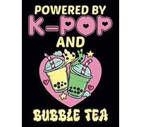 Powered By K-Pop And Bubble Tea: K-Pop Sketchbook For Girls Sketchbook / Notebook For Drawing, Doodling, Journal ,Sketching Blank Drawing Paper ... Sketchbook For Bubble Tea & K-Pop Music Lover
