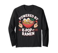 Powered by K-Pop and Ramen Kpop Merch Japanese Noodle Manche Longue