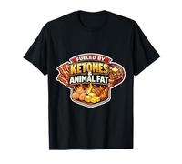 Powered by Ketones and Animal Fat Carnivore Diet Citation Keto T-Shirt