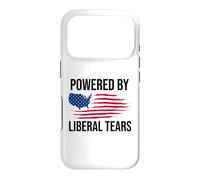 Powered by Liberal Tears Flag Anti Liberal Make Liberals Cry Coque pour iPhone 17 Pro