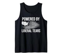 Powered by Liberal Tears Flag Anti Liberal Make Liberals Cry Débardeur