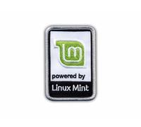Powered by Linux Mint - Dos magnétique - Patch/Badge/Emblème brodé