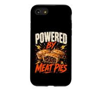 Powered by Meat Pies Funny Meat Pie Saying Humor Joke Gag Coque pour iPhone SE (2020) / 7/8