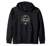 Powered by Moonlight Moon Phases Celestial Lunar Design Sweat à Capuche