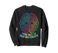 Powered by Neurodiversity Awareness Graphic Sweatshirt