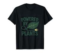 Powered by Plants Eco Graphic Sustainable Living Nouveauté T-Shirt