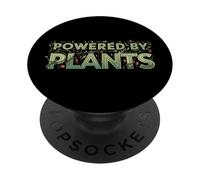 Powered by Plants Vegan Lifestyle Botanical Design PopSockets PopGrip Adhésif