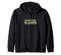 Powered by Plants Vegan Lifestyle Botanical Design Sweat à Capuche