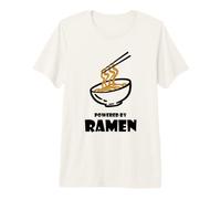 Powered by Ramen Bol de Nouilles japonaises T-Shirt Haut de Gamme