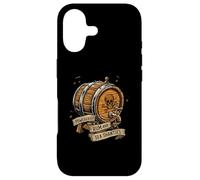 Powered by Rum & Sea Shanties Pirate Skull Design Coque pour iPhone 17