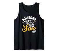 Powered by Saxophone Player Marching Band Musicien Débardeur