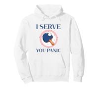 Powered by Spin & Bad Decisions Funny Retro Table Tennis Sweat à Capuche