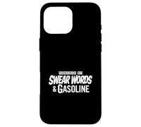 Powered by Swear Words Essence Car Mechanic Humour Coque pour iPhone 16 Pro Max