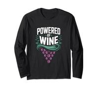Powered by Wine Lover Design Funny Wine Lover Manche Longue