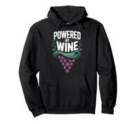 Powered by Wine Lover Design Funny Wine Lover Sweat à Capuche