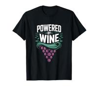 Powered by Wine Lover Design Funny Wine Lover T-Shirt