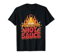 Powered Hot Sauce Spicy Food Artisan Vintage Power T-Shirt