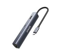 PowerExpand Hub Adaptateur USB-C Ethernet 6 en 1, Power Delivery 65W, HDMI 4K, Ethernet 1Gbps, USB-C, 2 Ports de données USB 3 .0, Compatible avec