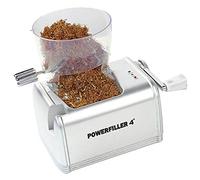 Powerfiller 4 avec Entonnoir XXL | Tubeuse électrique | Machine à tuber cigarettes avec entonnoir | Machine électrique automatique à cigarettes haut de gamme (Plusieurs couleurs : Argenté)