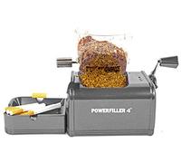 Powerfiller 4 avec Entonnoir XXL | Tubeuse électrique | Machine à tuber cigarettes avec entonnoir | Machine électrique automatique à cigarettes haut de gamme (Plusieurs couleurs : Titane)