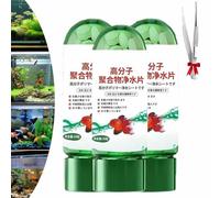 Powerful Aquarium Water Purification Tablet, Remove All Kinds of Turbidity from Fish Tank Water, Portable Aqua Water Purification Tablets (3Pcs /One Size-1)