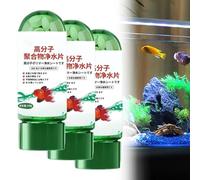 Powerful Aquarium Water Purification Tablets 35 Pcs, Effective Algae Remover for Fish Tanks and Ponds, Rapid Water Treatment Clarifier for Crystal Clear Quality, Safe for All Aquatic Life (3Pcs)
