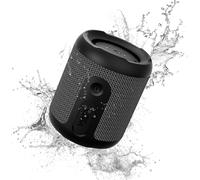 Powerful Bluetooth 5.3 Case, Fm Radio, Water Resistant, 13-Hour Battery, Microphone, Aux-In, Usb-C, Tws Titanium Black Portable Speaker Sun