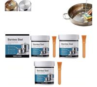 Powerful Burnt Residue Remover Paste for Cookware,100g Pot Black Cleaning Film for Pot Bottom,Stainless Steel Scratch Remover,All Purpose PotCleaner For Bottom of Pans,Surface-Friendly&Scratch-Free