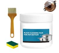 Powerful Burnt Residue Remover Paste for Cookware, Black Cleaning Film for Pot Bottom, Heavy Duty Degreaser Pastes, Multi Purpose Powerful Cleaner for Cookware, Ovens, Stovetops (1set)