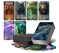 Powerful Cartes Oracle Spirit Animals Totems pour débutants, carte Oracle avec significations pour améliorer la conscience spirituelle