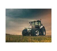 Powerful Farm Tractor in Action -5 Puzzles pour Adultes Jeux Relaxants Défi Difficile Cadeaux De Noël Et d'anniversaire 52x38cm/1000pcs