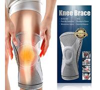Powerful Genouillère de compression améliorée pour soulager les douleurs articulaires et l'arthrite, la course, améliorer la circulation, les genouillères pour homme et femme (gris, taille XL)